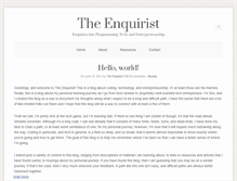 Tablet Screenshot of enquirist.com